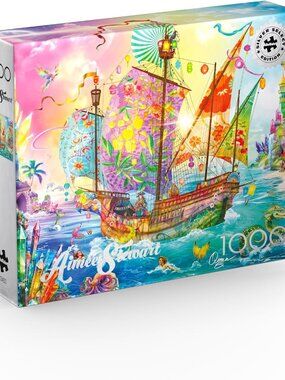 Buffalo Games - Silver Select -Aimee Stewart -Crystal Dreamship Harbor - Puzzle